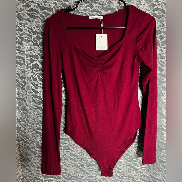 Mangopop Tops - Mangopop Whine Long Sleeved Bodysuit